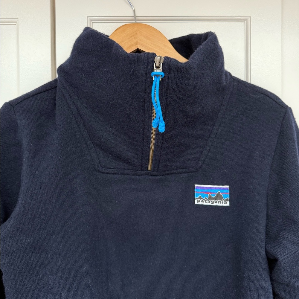 Patagonia Wool 3/4 Zip Navy Sweater / Women’s Medium - Picture 8 of 15